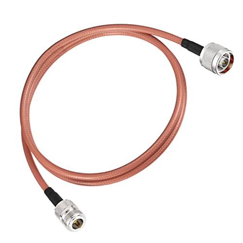 Eightwood N Female to N Male Jumper RG400 Low Loss Coax Cable 3 Feet - color: female-male 3 feet