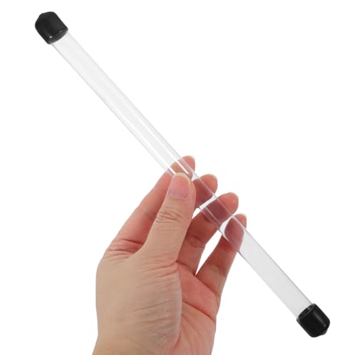 iplusmile 6 pcs Transparent Plastic Storage Tubes with Lids 8.97 in - size: 23.50X1.50X1.50CM