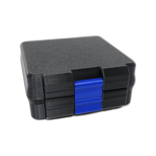 3D Printed - 3ml Vial Storage Case - Freezer Safe Hard Shell Peptide Case for Home, Fridge, Travel (Black/Blue, 25 3ml Vials) - color: Black/Blue, size: 25 3ml Vials