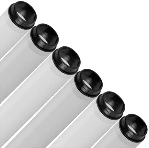 KASTLITE Clear T12 Fluorescent Tube Guard Safety Sleeve, 48", 6-Pack - color: Clear
