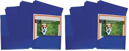 C-Line Two-Pocket Heavyweight Poly Portfolio Folder, 3-Hole Punch, 11 X 8.5, Blue, 25/Box (Pack of 2) - size: Box of 25 (Pack of 2)