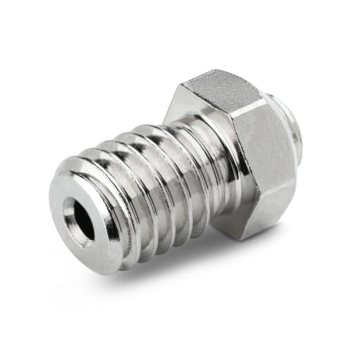 Diamond PCD Nozzle 0.6mm for E3D V6 Hotend, Prusa i3 MK3S / MINI, Anycubic i3 Mega/Kobra/Kobra Neo 3D Printer and More, Hardened High Precision, Nickel Plated Copper - size: Diamond PCD, style: 0.6mm Nickel Plated Copper