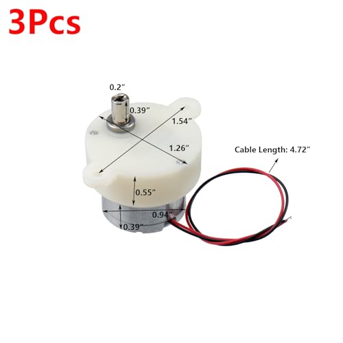Antrader DC 6V 100rpm Gear Motors,High Torque Rotary Speed Reducing Motor - style: 6V 100rpm