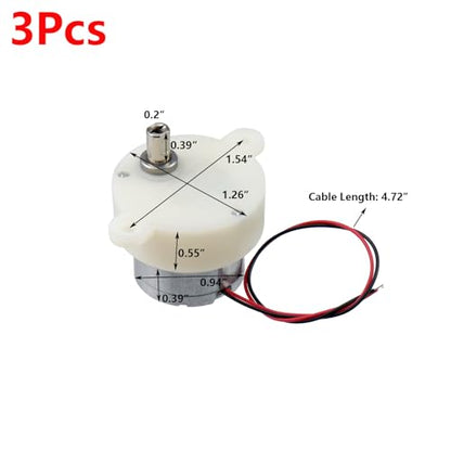 Antrader DC 6V 100rpm Gear Motors,High Torque Rotary Speed Reducing Motor - style: 6V 100rpm