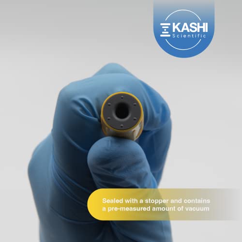 Kashi Scientific 10mL Urine Collection Vacuum Tube - Urinalysis Vacuum Tube with Yellow Cap, Pack of 100 Urine Tubes