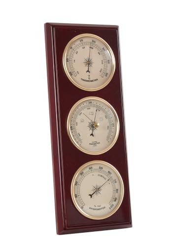 Traditional Cherry Wood Weather Station 12.5 * 5 inch