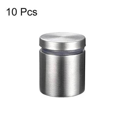 uxcell 1 Dia x 1-3/16"(25x30mm) Standoff Screws Wall Mount Sign Holders Acrylic Glass Nails 10pcs - size: 25mmx30mm