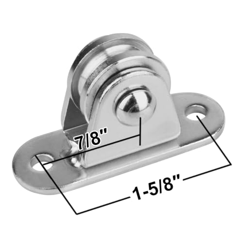 GBGS 8 Pack 1" Small Pulley Block for 1/8" Cord,Max Load 176 lbs