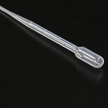 ULAB 100 Pcs Sterile Transfer Pipettes, Individual Peel-Pack, Vol. 5ml, 2ml Graduation Interval, 155mm Long, Low-Density Polyethylene Material, UTP1013 - style: Vol.5ml, 100pcs, Individual Peel-Pack