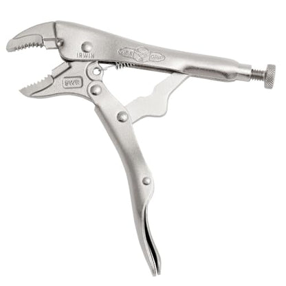 IRWIN VISE-GRIP Locking Pliers with Wire Cutter, 5-Inch, Curved Jaw (902L3)