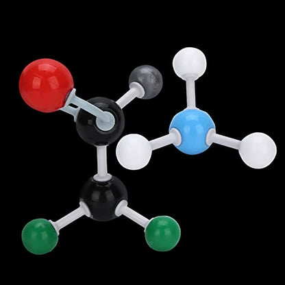 XMM 067 Molecular Model Kit Set, 54Pcs Atom Structure Ball and Stick Scale Model, Teaching Aids for Basic and Specialty Chemistry, Safe and Durable Plastic Material, Builds