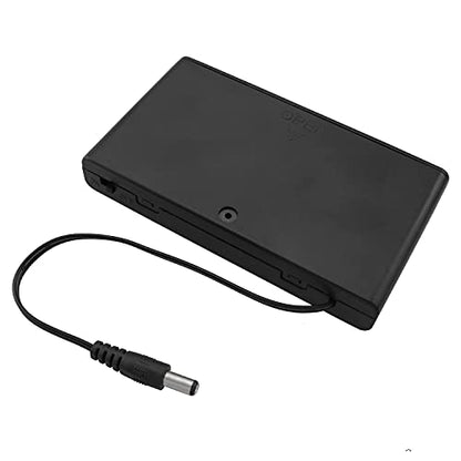 1PC Male Connector 8-Cell Battery Box Socket Connector, 8x1.5V 12V DC Battery Holder Case Box Male Connector with Wired ON/Off Switch