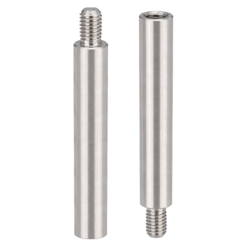 M8x90+12mm Standoff Extension Posts Screws Stainless Steel 2 Pcs - size: M8x90+12mm
