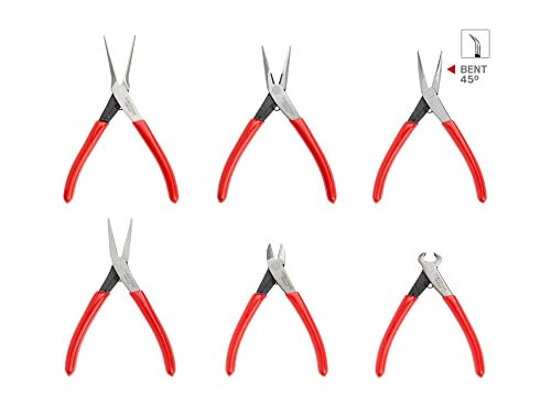 TEKTON Mini Pliers Set, 6-Piece | PMN99906 - size: 6-Piece