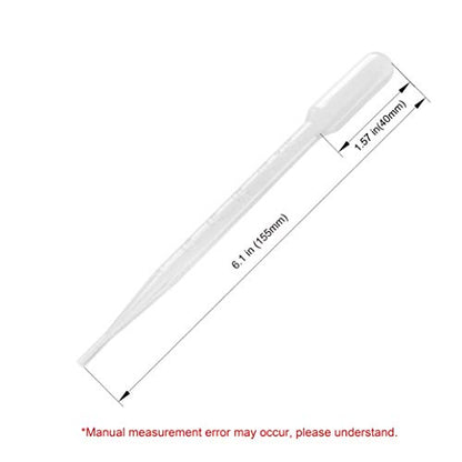 ULAB 500 Pcs Transfer Pipette, Vol. 7ml, 0.5ml Graduation, 155mm Long, Low-Density Polyethylene Material, UTP1001 - style: Vol. 7ml, 500pcs, Packed in box