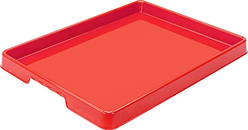 Storex Large Craft & Activity Tray – Plastic Arts and Crafts Organzier for Paint, Beads and Slime, Red, 12-Pack (00442E12C) - color: Red, size: Pack of 12