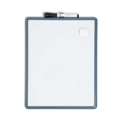 U Brands Dry Erase Whiteboard, 11" x 14", Small Whiteboard, Blue Frame - color: Blue