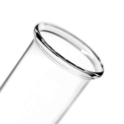 EISCO 16PK Test Tubes, 50ml - Borosilicate 3.3 Glass - 1.2mm Thick Walls, Beaded Rim - Superior Heat & Chemical Durability - 5.9" Tall, 1" Diameter