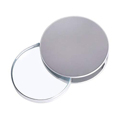 Mini 20X Folding Pocket Magnifier with Metal Case - Portable Reading Magnifying Glass for Inspection, Jewelry, Coins, Hobby, Travel - color: Metal