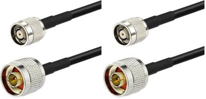 Eightwood N Male to RP-TNC Male Antenna Adapter RG58 Cable 3 Feet for Trimble TSC3 Antenna Wireless WiFi Router (Pack of 2) - size: 3 feet (Pack of 2)