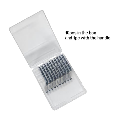 Deburring Tool Kit with 11pcs HSS Blades, Deburring Tool for Metal Resin Plastic Wood Aluminum Copper | 3D Printing | Pipe deburring, 360 Degree Rotary Head