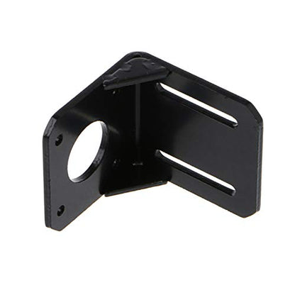 Black 42mm NEMA17 Stepper Motor Mounting Bracket with Screws, Alloy Steel L-Shape Fixed Seat, Stepper Motor Holder - size: 42 mm