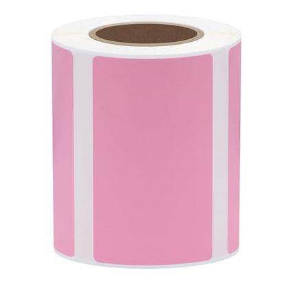 Hybsk Portable Printer Label Paper Multi-Purpose Tear Resistant Direct Thermal Labels Self-Adhesive Stickers Compatible with P50 Label Maker (Pink, 4 Rolls) - color: Pink, size: 4 Rolls