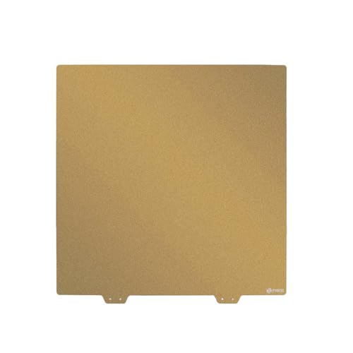 FYSETC 3D Printer CR10 S4 Print Bed - 410x410 Build Plate - Original Glass Plate Replacement Kit: Double Sided Textured PEI Sheet Power-Coated Spring Steel Only Fit AnycubiChiron - style: 410mm powder plate Only