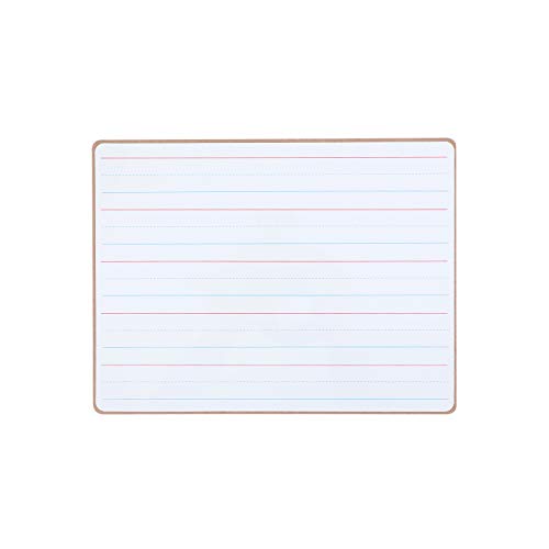 Magnetic Dry Erase White Board Lined Lapboard for Students 1 Pack 12" x 9"