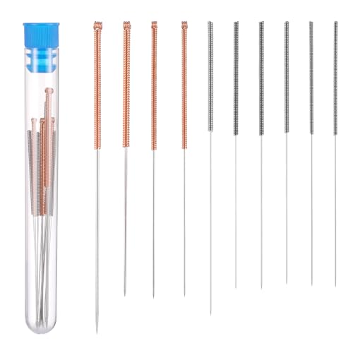 3D Printer Nozzle Cleaning Needles, 10 Sizes 3D Printer Cleaning Tools Kit Stainless Steel Nozzle Cleaning Needles 3D Printer Cleaner Accessories (Diameter 0.15/0.2/0.25/0.3/0.35/0.4/0.5/0.6/0.8/1 MM)
