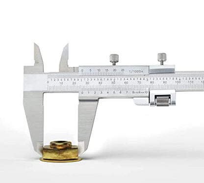 Utoolmart Plastic Vernier Caliper, 150mm Mini Vernier Eyebrow Ruler, Double Scale Plastic Vernier Caliper Measuring Tool, for Eyebrow Stencil Makeup, Jewelry Measuring, White, 3 Pcs - color: 3pcs