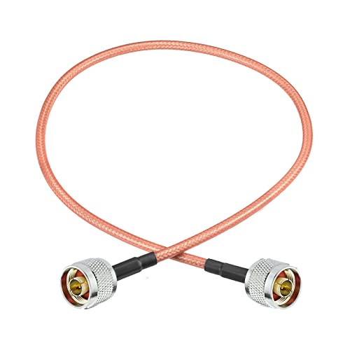 Eightwood N Male to N Male Jumper RG400 Low Loss Coax Cable 1.6 Feet - color: male-male 1.6 feet
