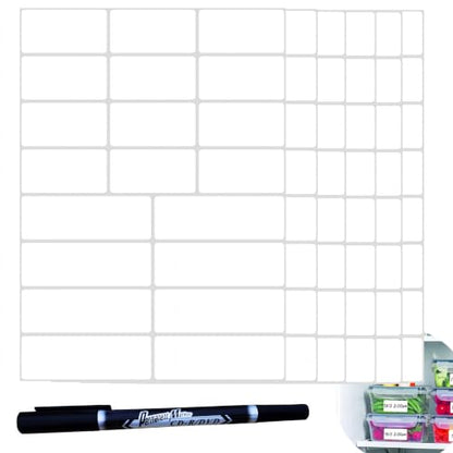 Waterproof Removable White Labels 1×2" & 1×3" for Freezer Organization - size: White 1x2in 1x3in 400 with Pen