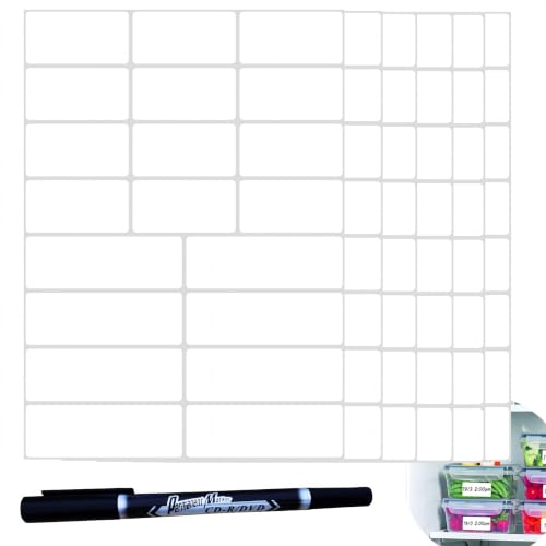 Waterproof Removable White Labels 1×2" & 1×3" for Freezer Organization - size: White 1x2in 1x3in 400 with Pen