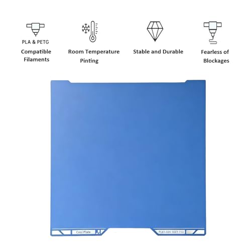 355x346mm Cool Build Plate for Bambu Lab H2D /H2S 3D Printer Plate - size: 355x346mm
