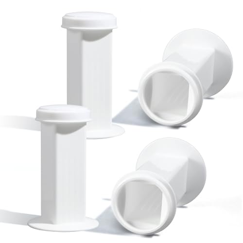 LemonRoad 4 Pack Coplin Staining Jar, Set with Lid, White