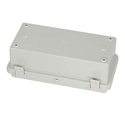 Zulkit 2pcs Junction Box ABS Plastic Dustproof Waterproof IP65 Electrical Boxes Hinged Shell Outdoor Universal Project Enclosure with 2 Cable Glands 7.9 x 3.9 x 2.8 inch (200x100x70mm) - size: 7.9" x 3.9" x 2.8"(2pcs)