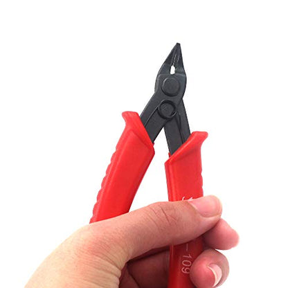 Small Wire Cutters Flush Cutter Precision Cutting Pliers for Electronics Jewelry Making 3D Printer, 5 Inch, 4 Pack