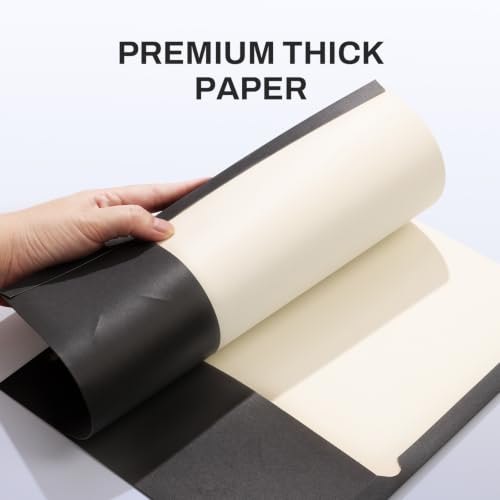 SUNEE Folders with Pockets 3 Hole Punched(50 Pack, Black), 2 Pocket Folders Fit Letter Size Paper, Paper File Folder for School Office Home Business - color: Black