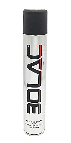 3DLAC 3D Printing 3D Printer Adhesive for Adhesion to Heated Print Bed, Spray, 400 ml 13.52 fl oz - size: 1