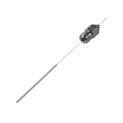 Aokin 3 Pcs 0.4mm Hardened Steel Nozzles MK8 Nozzles 3D Printer Nozzles and 3 Pcs 0.35mm Stainless Steel Nozzle Cleaning Needles for Creality Ender 3/3 Pro/3 V2, Ender 5/5 Pro, CR-10/10S, Makerbot - color: 0.4mm