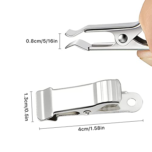 30 Pcs Metal Alligator Clips, 1/2 Inch Width Small Spring Clamps for DIY Crafts, Jewelry Making, Photo Display, Wires & Curtains - Hobby Clamps for Model Building, 5/16 inch Capacity