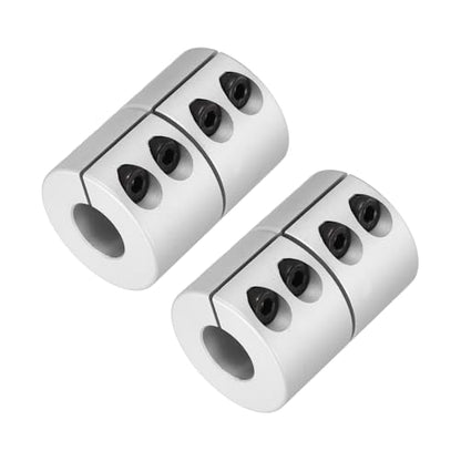 MECCANIXITY 2 Pcs 12 to 14mm Shaft Coupling 45mm Length 32 Diameter Clamp Shaft Coupler Aluminum Alloy Joint Connector Stepper Motor Coupler for 3D Printer CNC Machine DIY Encoder - size: 12 to 14mm