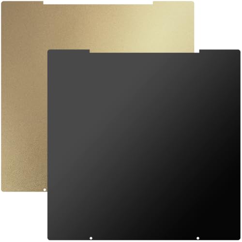 Upgraded Prusa Core One Build Plate Smooth & Textured PEI Sheet 100% Imported Thicker PEI Film 254x241mm Flexible Spring Steel Bed for Prusa i3 MK3s MK4 MK2 MK52 MK3 MK3S MK4 MK3S+ 3D Printer. - size: 254x241mm