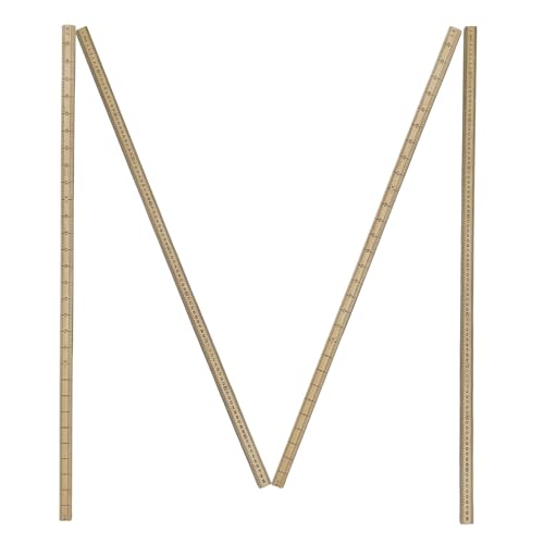 4 Pack 39 Inches Bamboo Rulers Double Sided Meter Stick Yard Stick Meterstick Ruler 100 Centimeters Measuring Yardstick Bulk School Classroom Home Office Tailor Craft 39in(100cm 30 Chinese Cun)