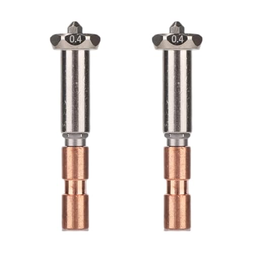 2pcs 0.4mm Integrated Nozzle, Upgraded Removable Quick Release Printer Nozzle Print Head Hot End Replacement for Anycubic Kobra 3 MAX/Kobra 3 Max Combo 3D Printer