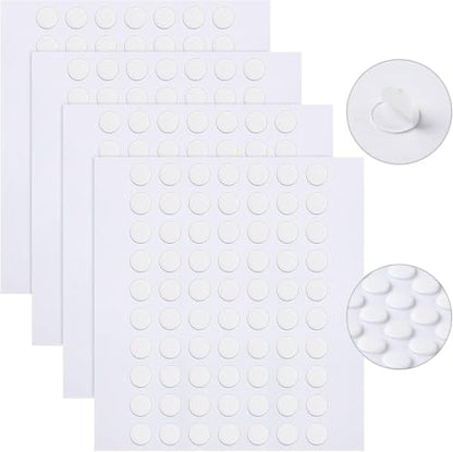 JANYUN 6 mm Sticky Dots,140 Pcs Round Putty Clear Tape for DIY Crafts - size: 6mm Round 140pcs