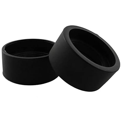 LQ Industrial Soft Rubber Eyepiece Cup - 1 Pair Cover Guard for 32-36mm Stereo Microscope (Flat Angle)