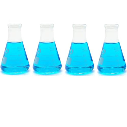50ml Narrow Mouth Graduated Erlenmeyer Flasks 4 Pack - size: Flask50ml 4pcs