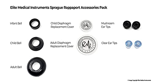 EMI EBL-430 Royal Sprague Stethoscope and Large Adult Cuff (See Large Cuff Size: 33 cm to 51 cm | 13 inch to 20 inch) Aneroid Sphygmomanometer Manual Blood Pressure Set - size: Large Adult Cuff Set - Royal Blue